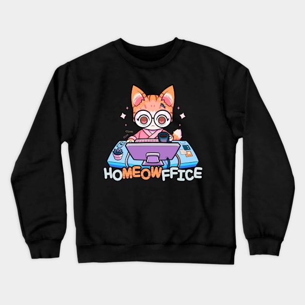 HOMEOWFFICE II Crewneck Sweatshirt by Susto